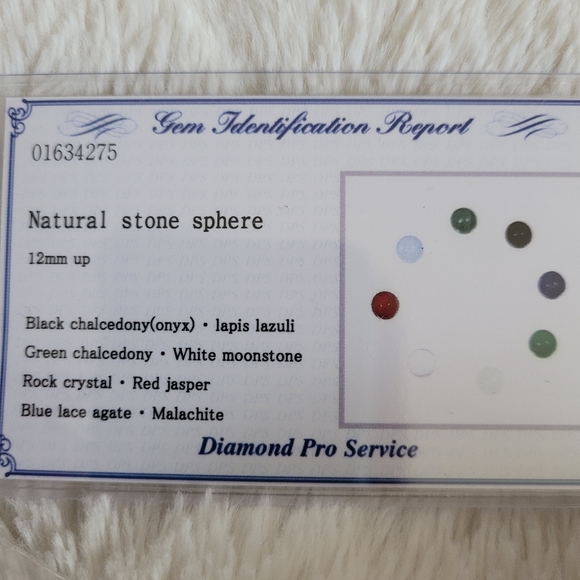 💐SOLD ❤️ K18 Japan gold ring with 8 natural stones💐 - Picture 3 of 12